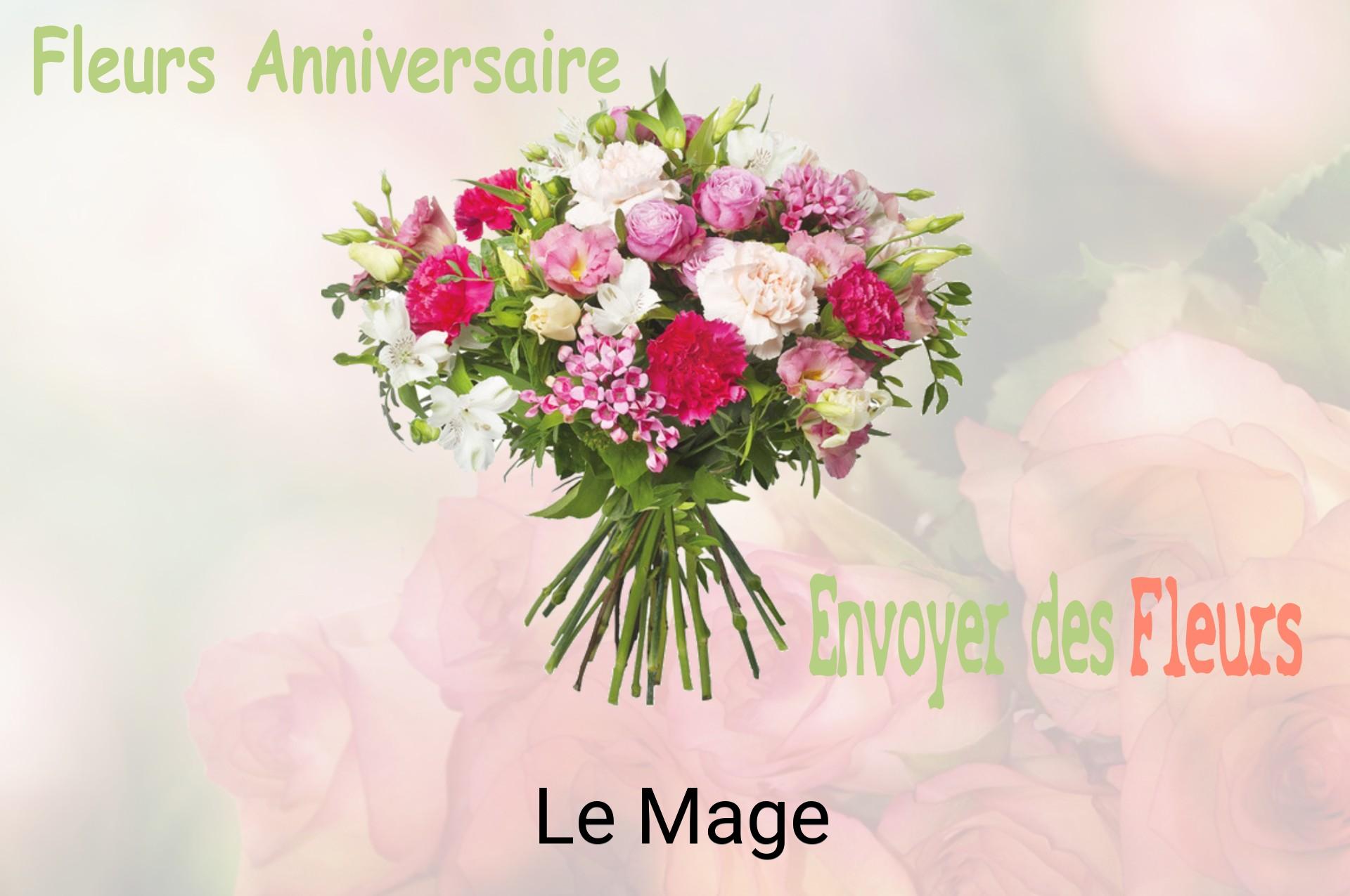 Bouquet de fleurs d’anniversaire livré à Le Mage